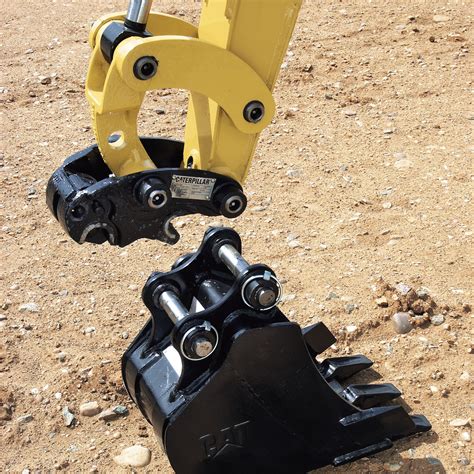 caterpillar mini excavator quick coupler|mini excavater mechanical quick hitch.